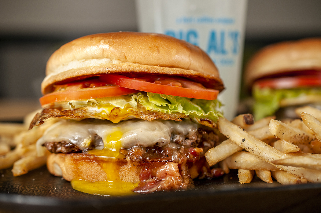 bacon jam burger at big al's in fort collins, co