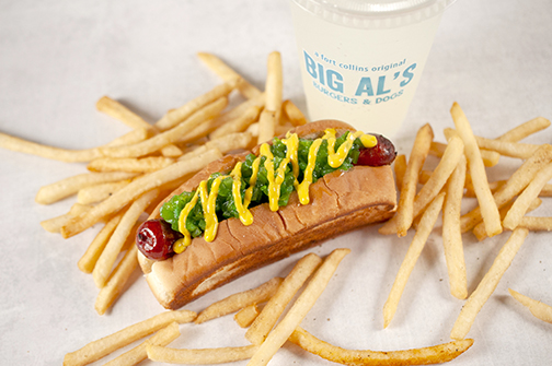 ram ripper hot dog special at big al's in fort collins, co